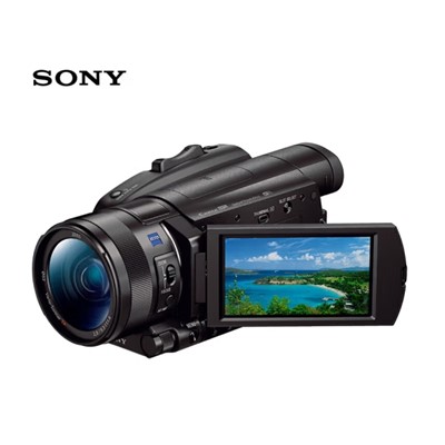 索尼(SONY) FDR-AX700 通用攝像機 4K高清家用/直播攝像機（含128G存儲庫 攝像機包）